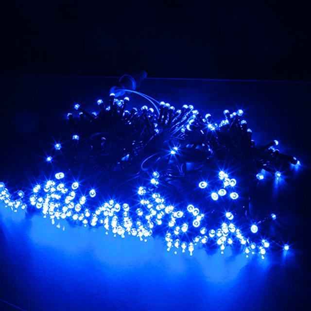 LED 무점멸 60Px5 연결용전구 검정선 블루(220V콘센트형)